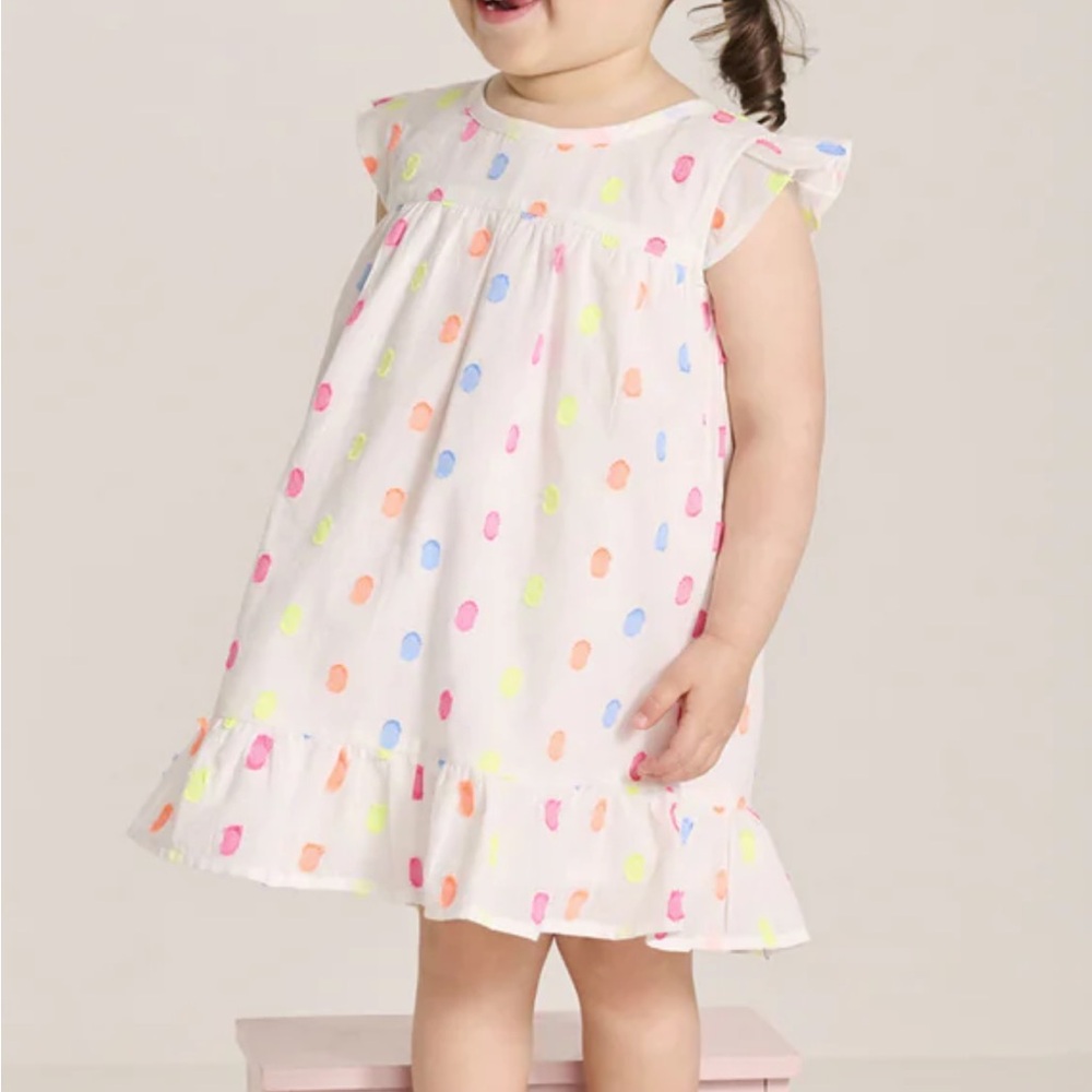 NWT Hatley Summer Dots Flounce Dress